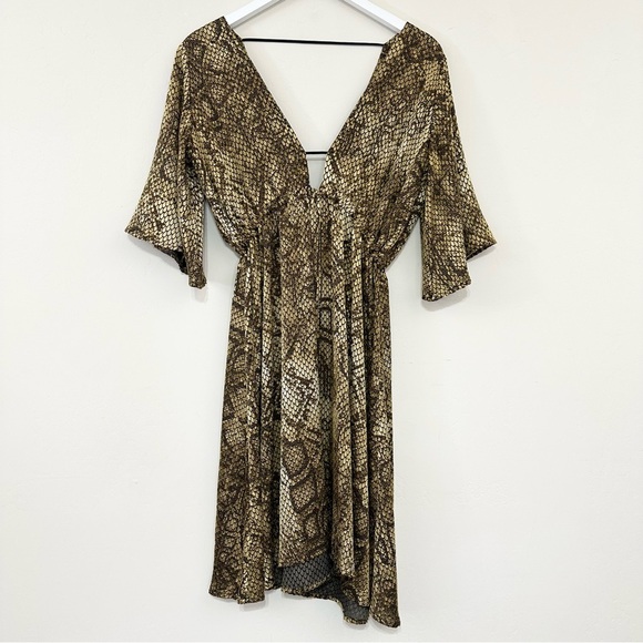 Anne Fontaine Caspar Snakeskin Python Print Dress - Picture 1 of 10